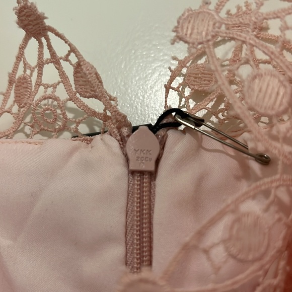 NWT Zac Posen Viola Lace Pink Salmon Dress - Picture 11 of 12
